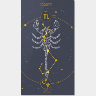 Scorpio star sign Posters and Art
